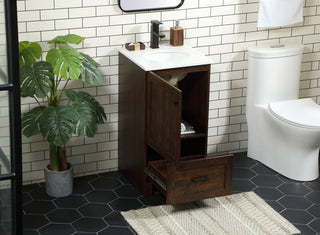 Home Living 19" Farmhouse Expresso-Light Bathroom Vanity