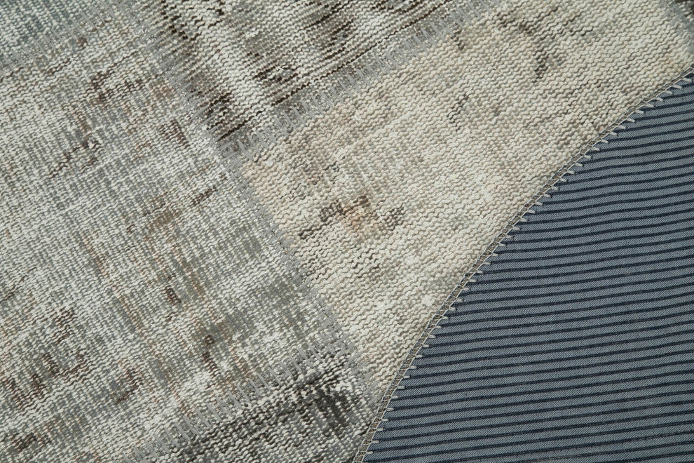 Rug N Carpet - Handwoven Turkish 4' 11" x 4' 11" Contemporary Round Area Rug