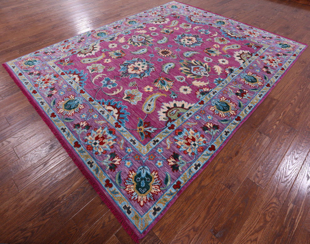 Persian Tabriz Hand Knotted Wool Rug 8' 0" X 10' 2" - Q15399