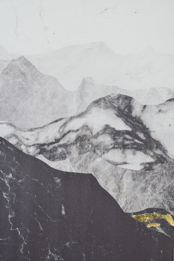 Manford Rectangular Black Framed Wall Art, 3-Piece Set