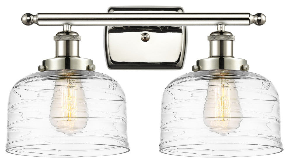 Innovations 916-2W-PN-G713 2-Light Bath Vanity Light, Polished Nickel