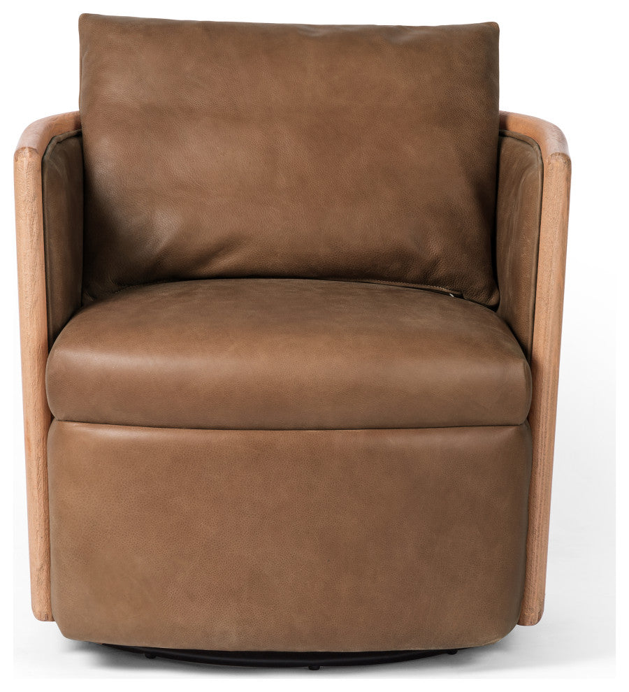Newbury Swivel Chair, Palermo Cognac