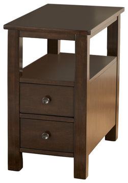 Ashley Chair Side End Table Marion, Dark Brown