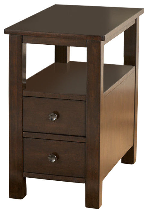 Ashley Chair Side End Table Marion, Dark Brown