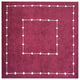 HAND KNOTTED LOOM SILK ECO-FRIENDLY AREA RUGS-10'x10',Square,Red,Geometric, [Square] 10'x10'