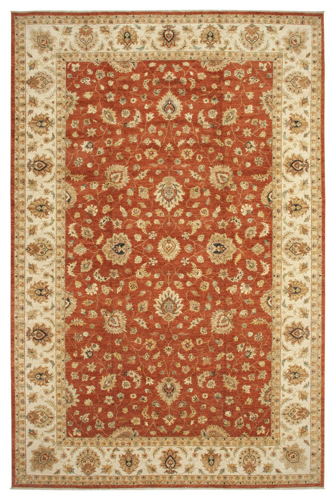 Rug N Carpet - Handwoven Oriental 11' 10" x 18' 4" Oversize Oushak Area Rug