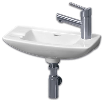 Medium Wall Mount Basin with Center Drain
