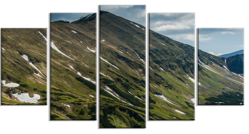 "Tatra Mountains Panoramic View" Canvas Print, 5 Panels