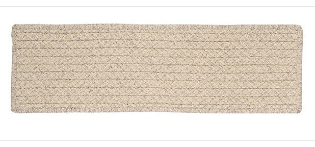 Colonial Mills Stair Tread Natural Wool Houndstooth Cream Stair Tread