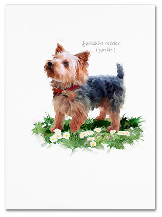 The Macneil Studio 'Yorkshire Terrier' Canvas Art, 24"x18"
