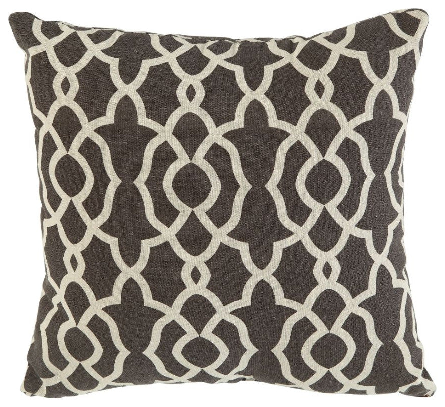 Acme Laurissa Sectional Sofa and Ottoman 2 Pillows Charcoal Linen