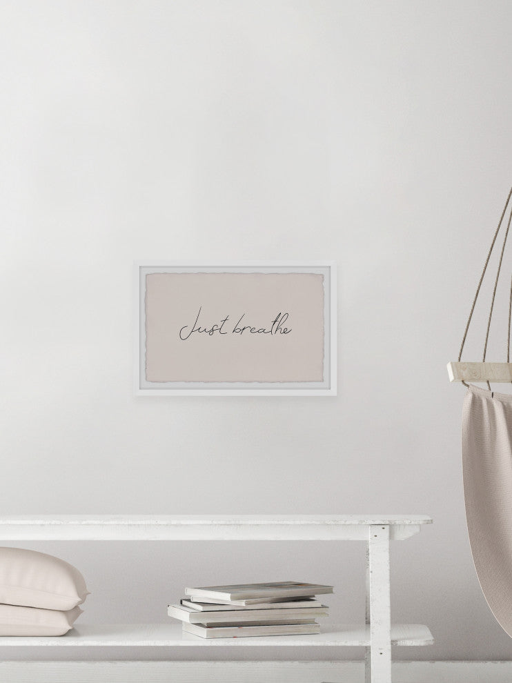 "Just Breathe II" Framed Painting Print, 36x24