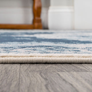 Rosalia Cottage Medallion Area Rug, Ivory/Blue, 5x8