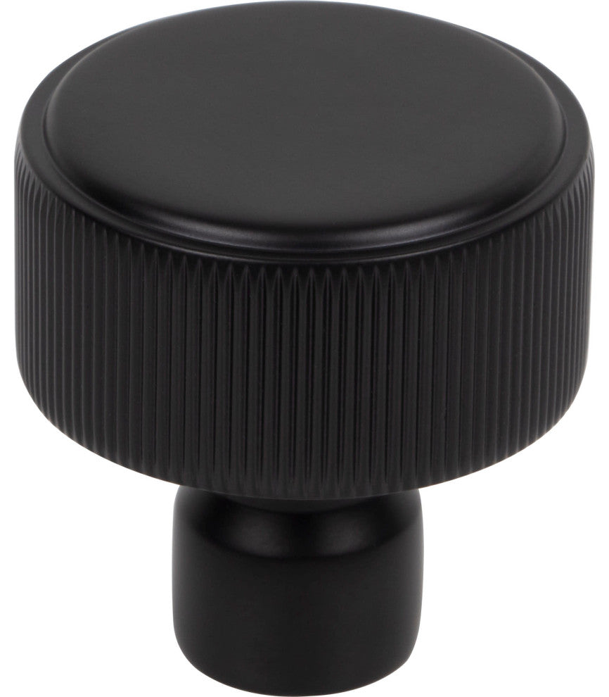 Top Knobs TK3250 Dempsey 1-1/4 Inch Mushroom Cabinet Knob - Flat Black