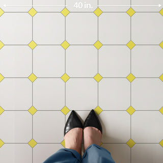 Vaudeville Octagon Nacar, Taco Lima Porcelain Floor/Wall Tile