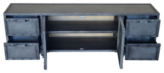 4 Drawer 2 Door Media Cabinet