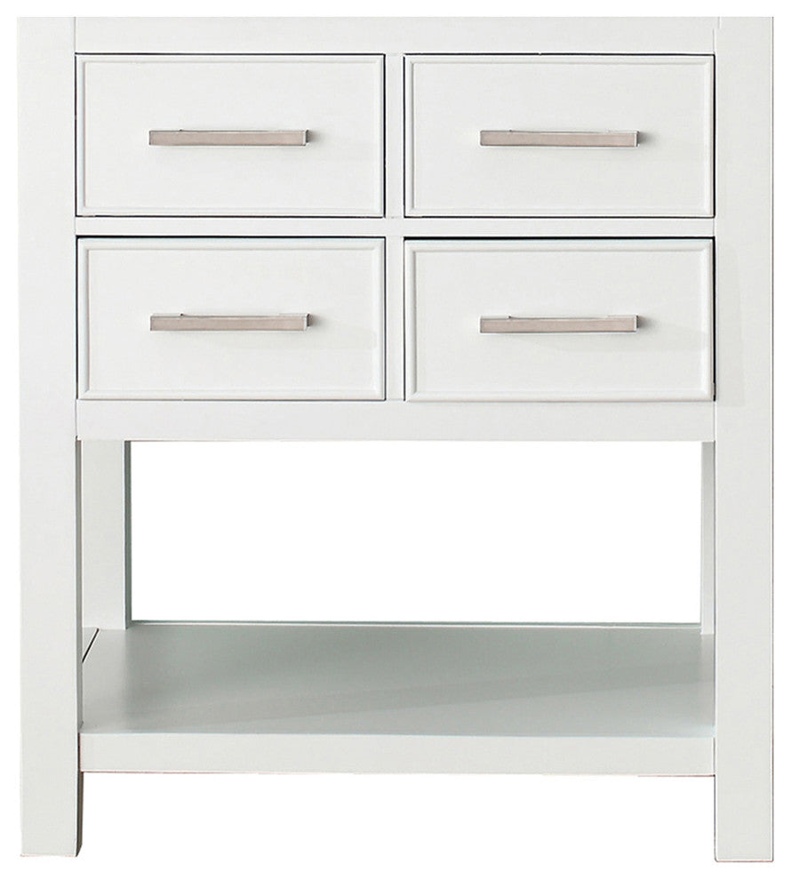 Avanity Brooks 30" Vanity Only, White Finish