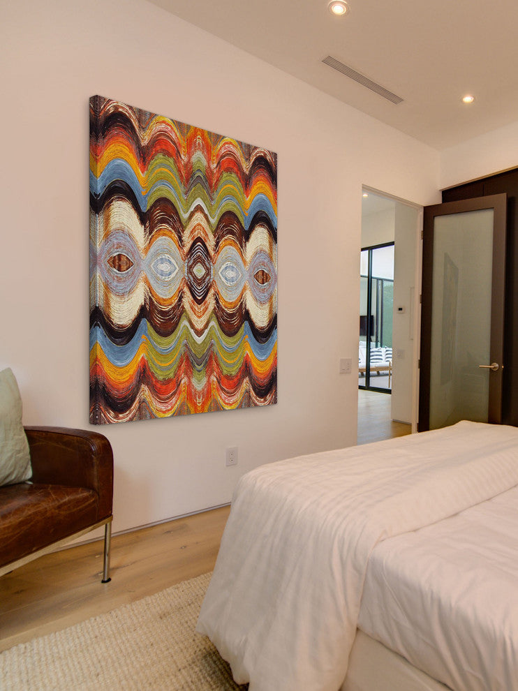 "Wavy Blends V" Painting Print on Canvas by Irena Orlov