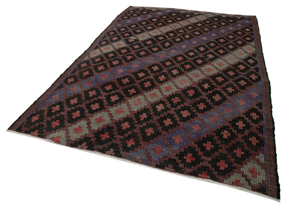 Rug N Carpet - Handwoven Anatolian 6' 8'' x 10' 1'' Contemporary Wool Kilim Rug