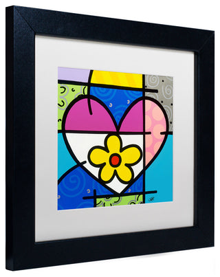 Roberto Rafael 'Big Heart II' Matted Framed Art