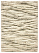 10' X 13' Ivory Sand And Ash Abstract Power Loom Stain Resistant Area Rug