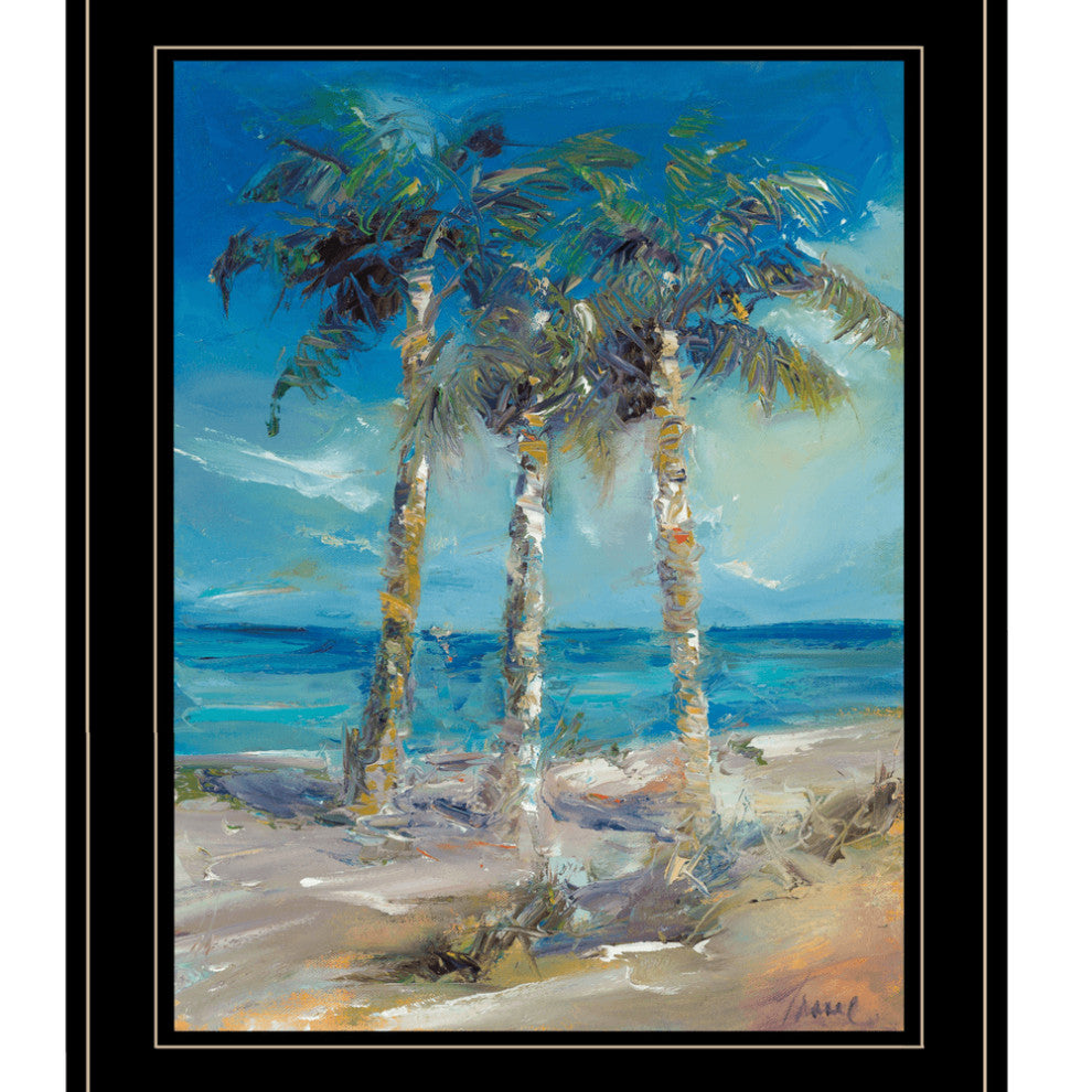 Threes Company 4 Black Framed Print Wall Art
