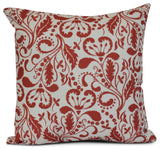 16x16", Aurora, Floral Print Pillow, Coral