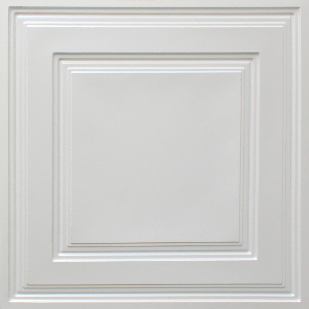 Pearl White 3D Ceiling Panels, 2'x2', 40 Sq Ft, Pack of 10