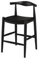 Maja Black Naugahyde Counter Stool