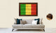 Malta Country Textured Flag Print With Brown Gold Frame, 19"X27"
