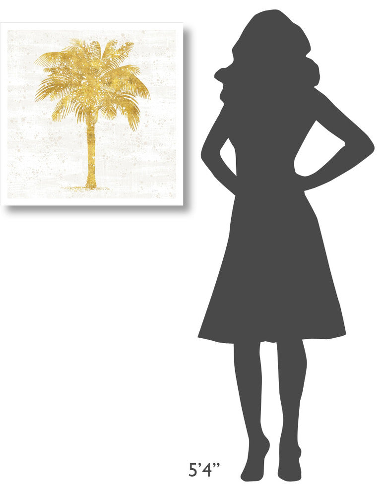 "Palm Coast II On White" Digital Paper Print by Sue Schlabach, 26"x26"