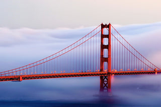 "Golden Gate Bridge" Tempered Glass Wall Art