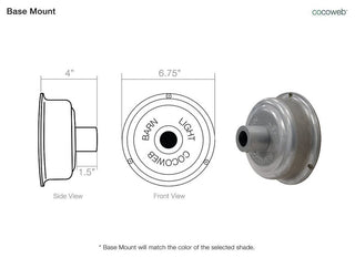 Blackspot LED Pendant Light, Cherry Red, 14"
