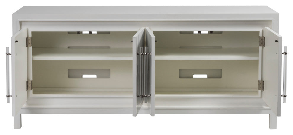 Elation White Media Console