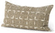 Rustic Sand and White Lumbar Decorative Pillow Cover