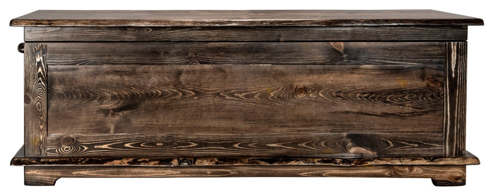 Big Sky Collection Live Edge, 6' Blanket Chest, Jacobean Stain