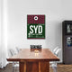 "SYD Sydney Luggage Tag 2" Fine Art Print