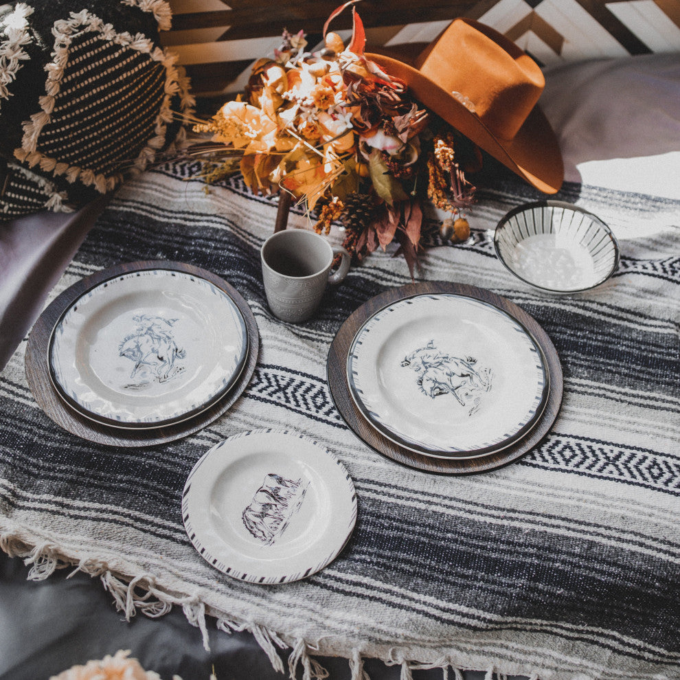 Ranch Life Melamine Salad Plate, 4 Piece