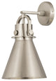 INNOVATIONS LIGHTING 710-1W-SN-M711-8SN-LED Newton Cone Sconce