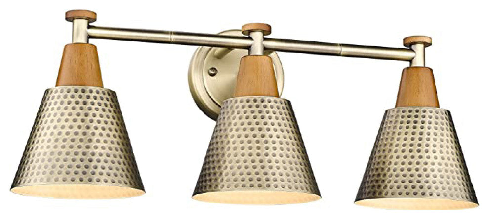 3-Lights farmhouse vanity lights Metal industrial bathroom lighting