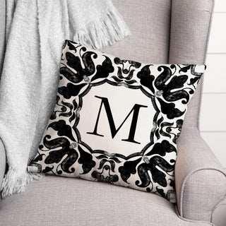 M Monogram 18x18 Indoor / Outdoor Pillow