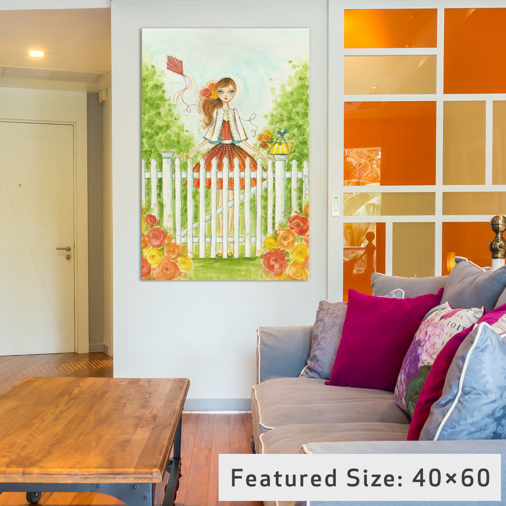 "Springtime At Summerside" Canvas Art Print By Bella Pilar, 26x1.5x40