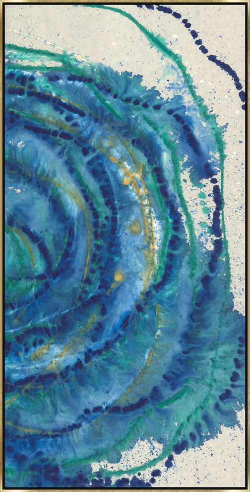 36x72 All Mixed Up VIII, Framed Artwork, Gold