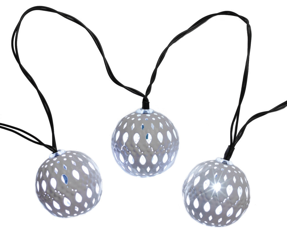 20ct Carnivale Solar String Light (White) - White LEDs (4/cs)