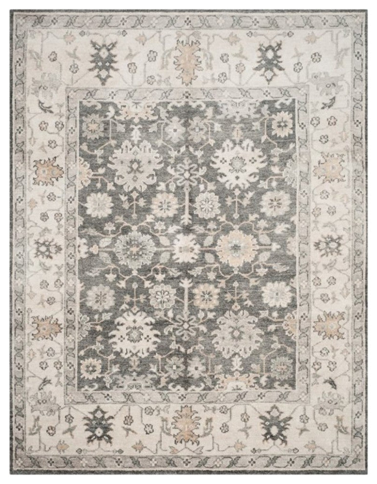 Safavieh Moharaja 8' X 10' Handmade Rug in Charcoal and Ivory