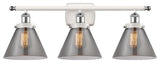 Innovations 916-3W-WPC-G43-LED 3-Light Vanity Light, White, Polished Chrome