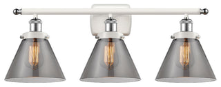 Innovations 916-3W-WPC-G43-LED 3-Light Vanity Light, White, Polished Chrome