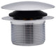 Illusionary Overflow 12" & 4" Sch. 40 PVC Bath Waste and Overflow Tip-Toe, Polished Chrome