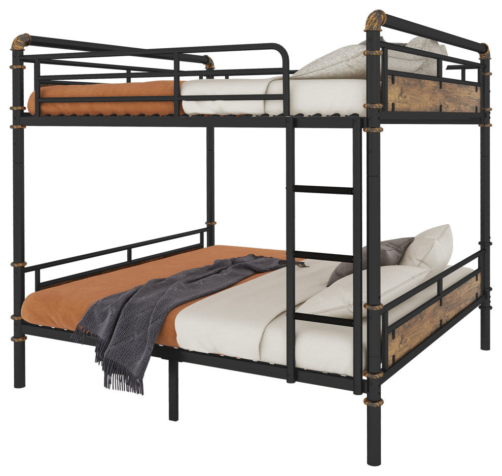 Gewnee Queen over Queen Metal Bunk Bed