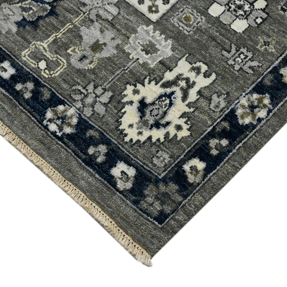 Nuit Arabe Lodi Area Rug, Blue, 9' x 12', Bordered